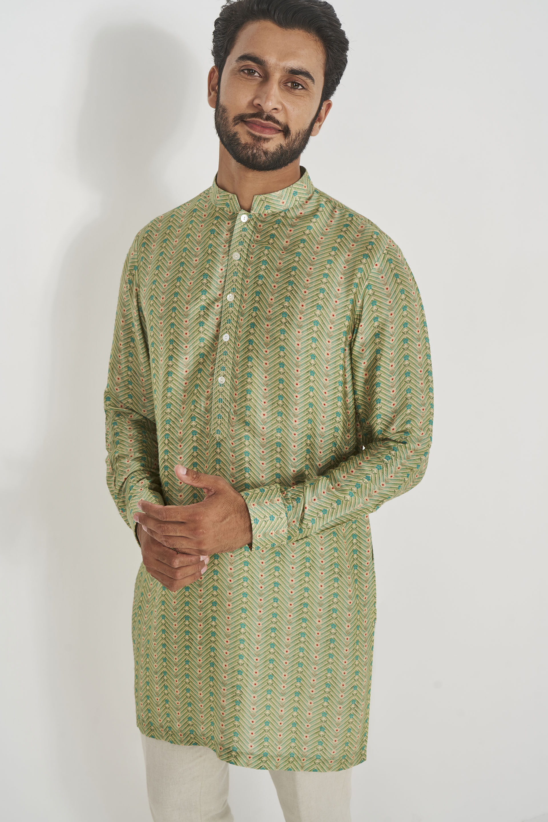 Gihan Kurta - Sage Green, Sage Green, image 4
